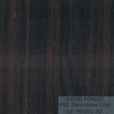 장식적 검은 PVC 영화 1260 밀리미터 - 1330 밀리미터 폭 나무로 된 곡물