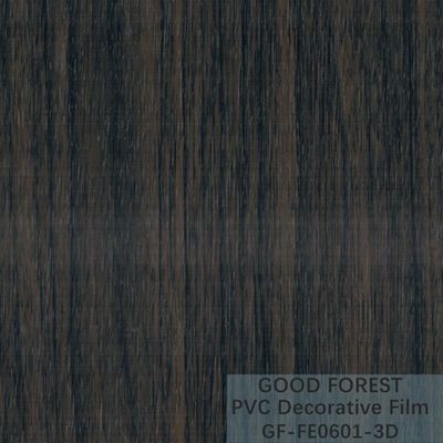장식적 검은 PVC 영화 1260 밀리미터 - 1330 밀리미터 폭 나무로 된 곡물