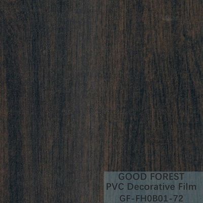 장식적 검은 PVC 영화 1260 밀리미터 - 1330 밀리미터 폭 나무로 된 곡물