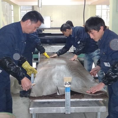 흰떡갈나무 H8105C 남자는 문을 위해 크라운 삭감 3100 밀리미터 엔지니어드 우드 베니어판을 인기있게 했습니다