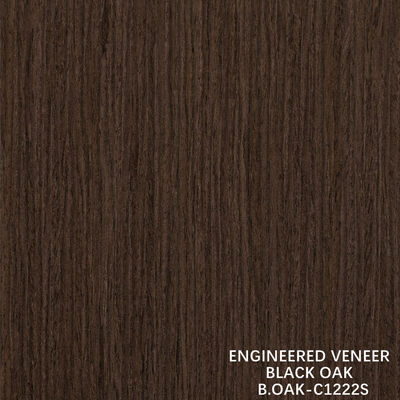 고급 엔지니어링 목재 장단 블랙 오크 직선 곡물 슬라이스 컷 스플라이싱 1220mm B.OAK-C456S / 617S / 1180S / 1222S