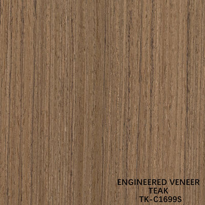 고급 재구성 티크 우드 베니어 길이 2200mm, 자동차 내장재 맞춤형 Yacat TK-1183C / 1699S / EVH