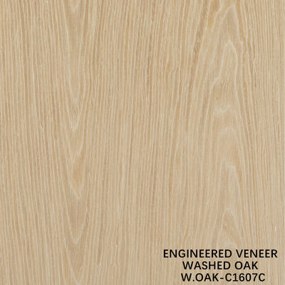 인공 세척 오크 우드 베니어 0.15-0.55mm 두께, 호텔 및 가정 장식용 맞춤 제작, 중국 제조 W.OAK-161S / 1129S / 1162C / 1607C
