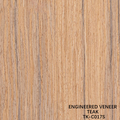 Recon Wood Veneer Of Teak Slice Cut Technics With Straight Grain For For Door Face 길게 된 크기 2850mm