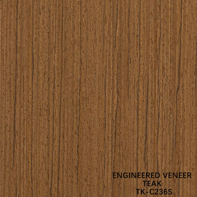 Recon Wood Veneer Of Teak Slice Cut Technics With Straight Grain For For Door Face 길게 된 크기 2850mm
