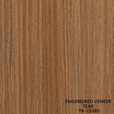 Recon Wood Veneer Of Teak Slice Cut Technics With Straight Grain For For Door Face 길게 된 크기 2850mm