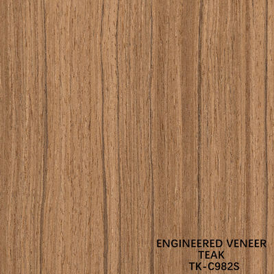 Recon Wood Veneer Of Teak Slice Cut Technics With Straight Grain For For Door Face 길게 된 크기 2850mm