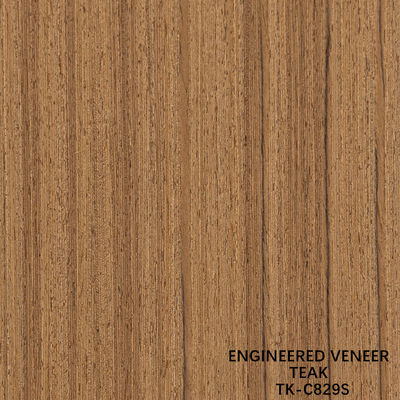 Recon Wood Veneer Of Teak Slice Cut Technics With Straight Grain For For Door Face 길게 된 크기 2850mm