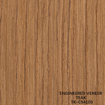 Recon Wood Veneer Of Teak Slice Cut Technics With Straight Grain For For Door Face 길게 된 크기 2850mm