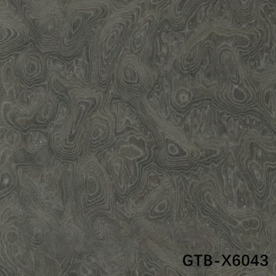 시뮬레이션 목재 회색 나무 껍질 GTB-X6043 길게 된 크기 2850mm 호텔 벽 패널을 위해 벗겨진 뒷면