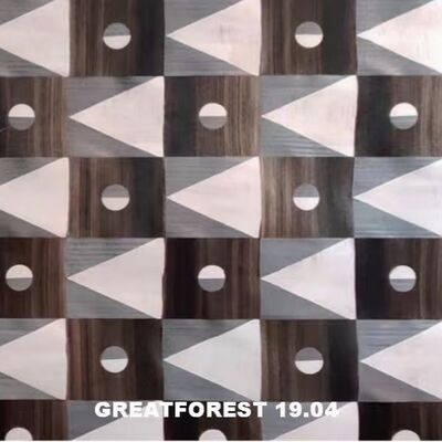 예술적 파키트 나무 플레너 2500*640mm 수작업 고정형 사용자 정의 가능한 예술 스플라이싱 벽지를 위해