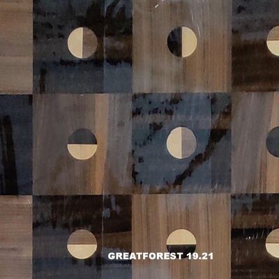 예술적인 쪽매 붙임 나무 무늬 대칭 콜라주 기하학적 패턴 풍부한 색상의 나무 그림 0.55mm