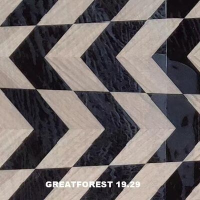 예술적인 쪽매 붙임 나무 무늬목 수제 현대 미니멀리스트 스타일 예술적 맞춤형 차량 내부