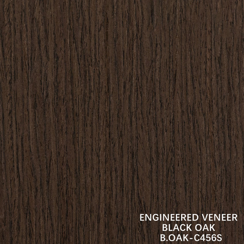 고급 엔지니어링 목재 장단 블랙 오크 직선 곡물 슬라이스 컷 스플라이싱 1220mm B.OAK-C456S / 617S / 1180S / 1222S
