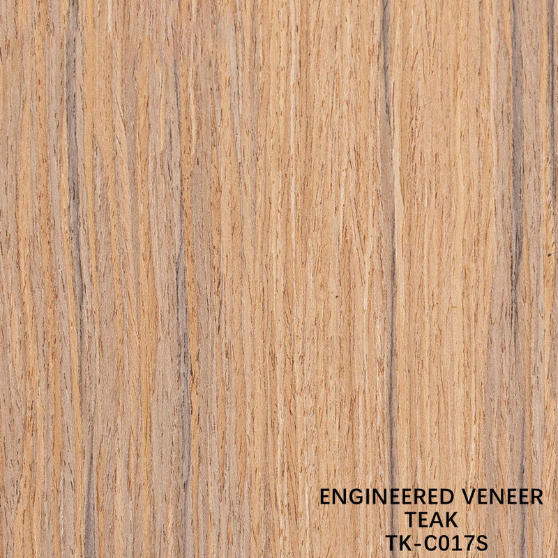 Recon Wood Veneer Of Teak Slice Cut Technics With Straight Grain For For Door Face 길게 된 크기 2850mm