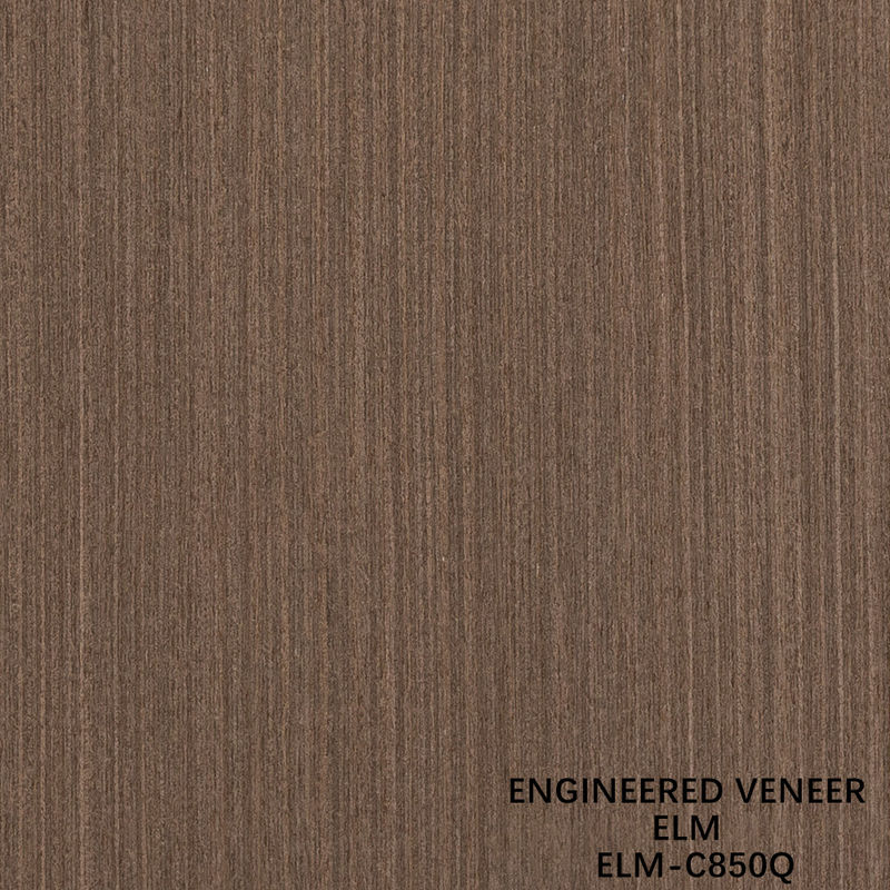 0.5mm 엔지니어링 엘름 목재 플레어 시트 고급 패널 2500-3100mm 연장 쿼터 컷 갈색 ELM-580Q/125Q/1278Q