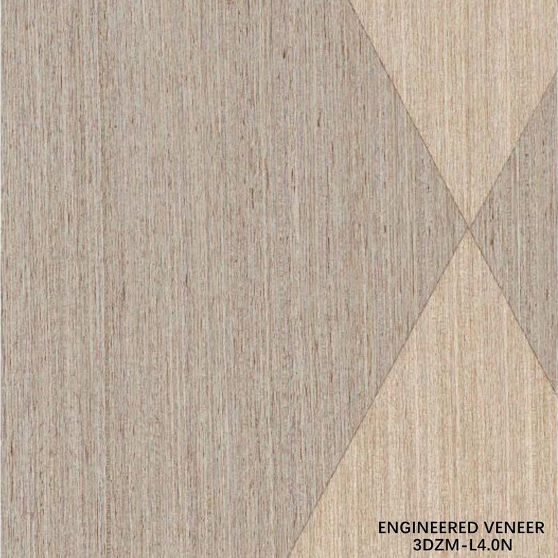 3D Decorative Engineered Veneer for Hotel/Residential Decoration, Custom Sizes & Textures 3DZM-L4.0N