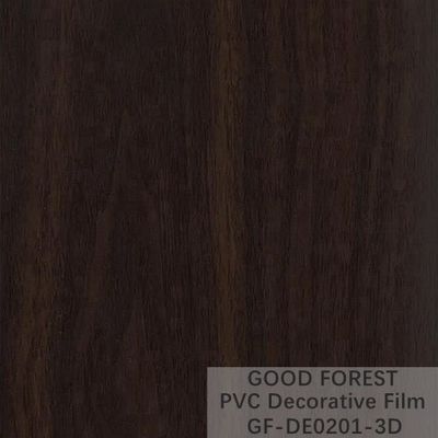 장식적 검은 PVC 영화 1260 밀리미터 - 1330 밀리미터 폭 나무로 된 곡물
