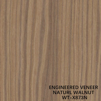 상위 A 엔지니어링 목재 장단 자연 Walnut Quater Crown 곡물 2030/2500/2800/3050mm 길이 WT-X873N