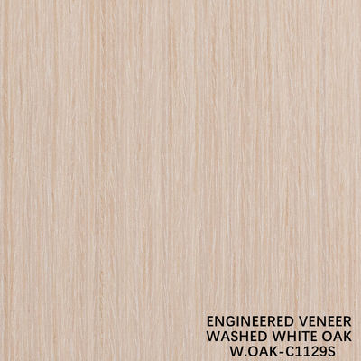 인공 세척 오크 우드 베니어 0.15-0.55mm 두께, 호텔 및 가정 장식용 맞춤 제작, 중국 제조 W.OAK-161S / 1129S / 1162C / 1607C