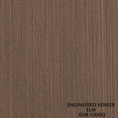 0.5mm 엔지니어링 엘름 목재 플레어 시트 고급 패널 2500-3100mm 연장 쿼터 컷 갈색 ELM-580Q/125Q/1278Q