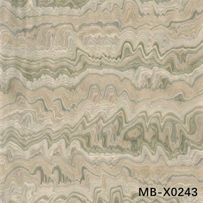 하이엔드 커스텀 목재 장단 대리석 MB-X0243 대리석 곡물 0.15-1.0mm 두께 장식용