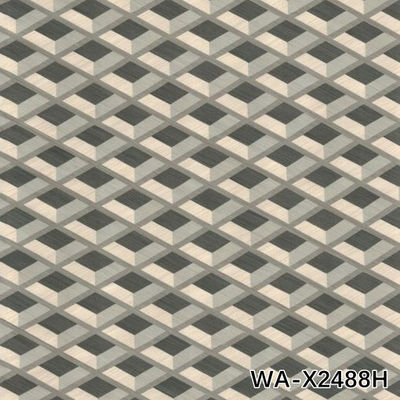 호텔 장식용 하이엔드 맞춤형 엔지니어드 우드 베니어 래티스 텍스처 연장 사이즈 WA-X2488H